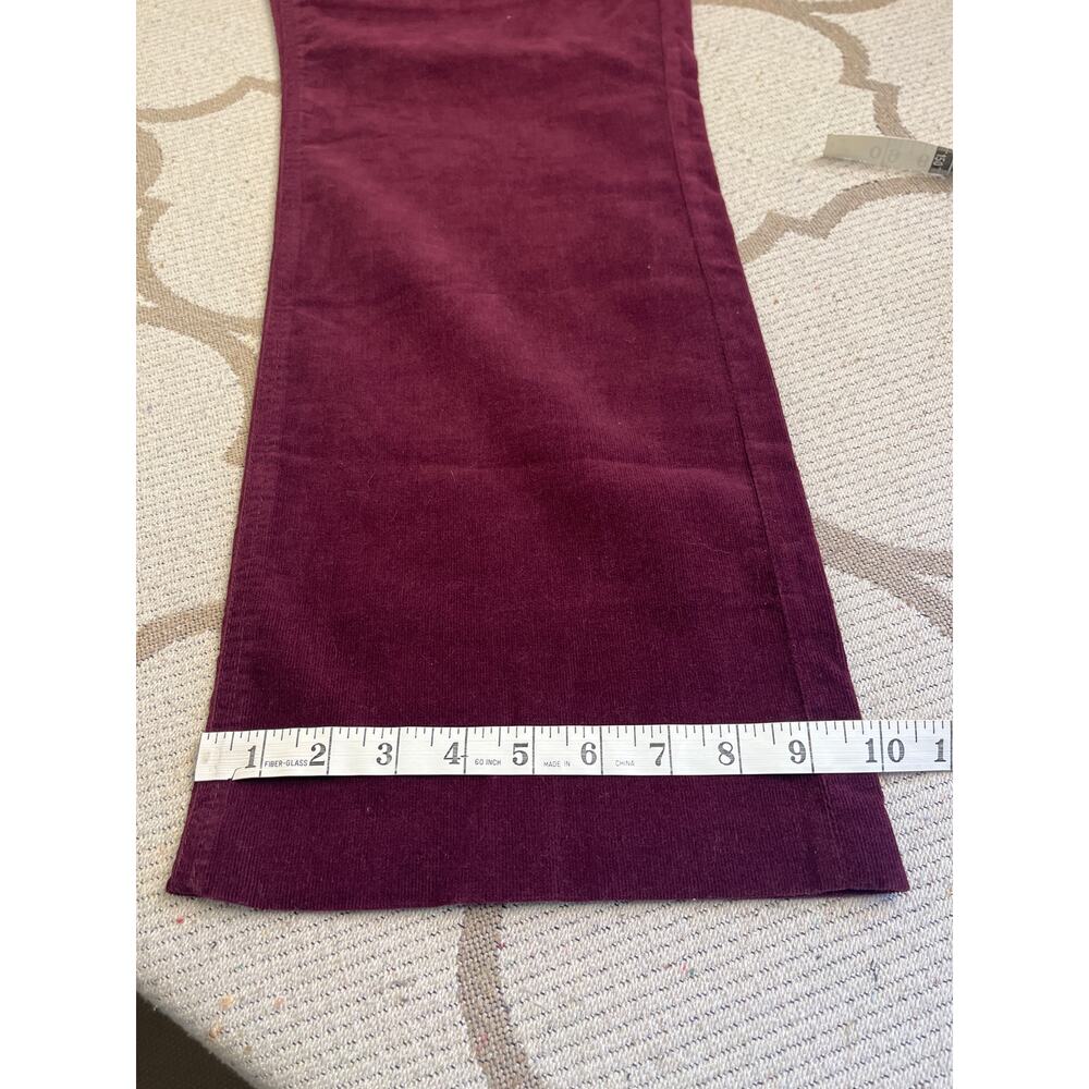 Chico’s Women's Burgundy Corduroy Pants Size 3 / 16 Tall Long - Picture 10 of 13